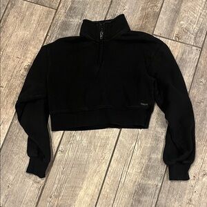 TNA Black Cropped Sweatshirt